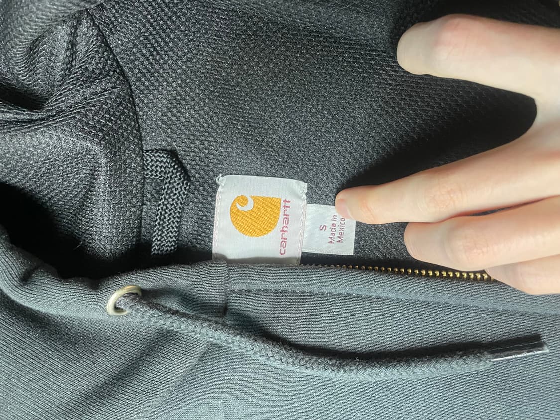 칼하트 써멀 후드집업 블랙s 상품이미지3