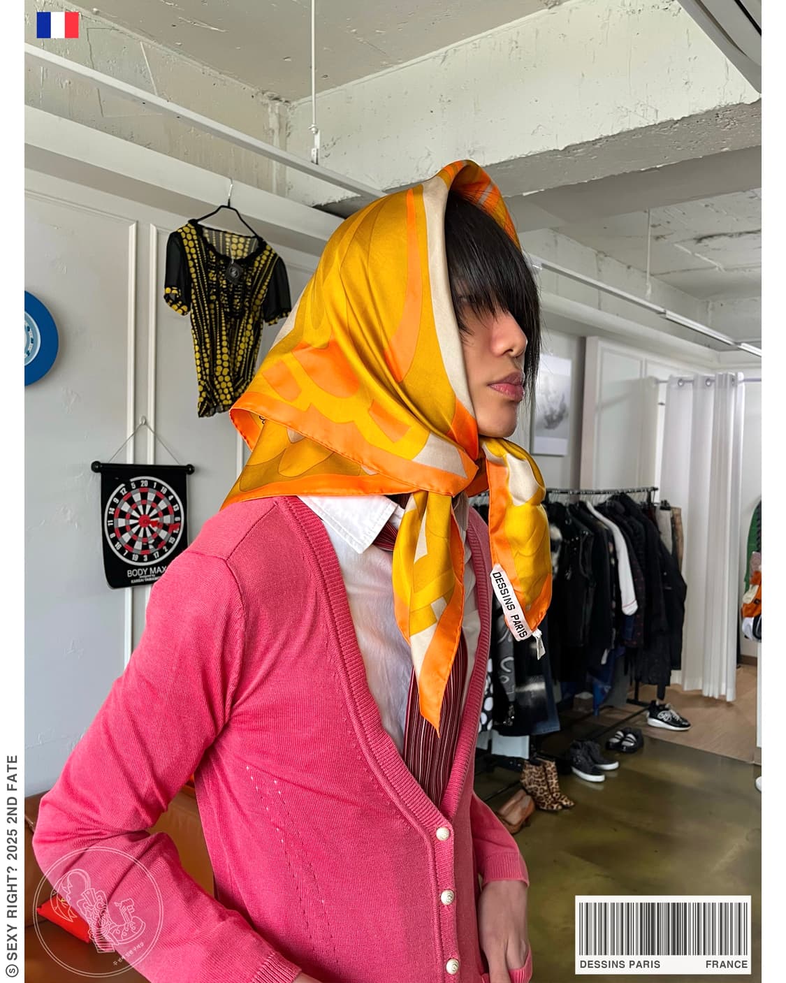 DESSINS PARIS Old Big Scarf by France 상품이미지1