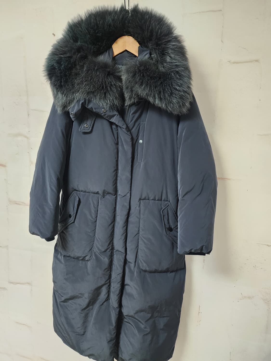 세컨플로어 폭스 퍼 패딩 코트 상품이미지1