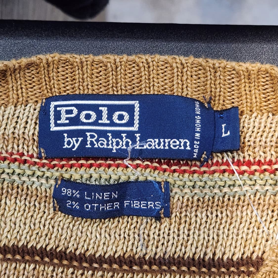 폴로 랄프로렌 린넨 니트 (L) 상품이미지2