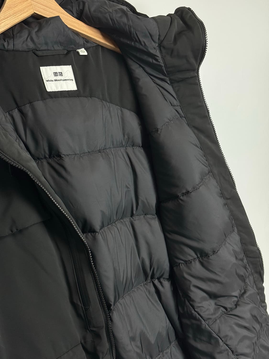 유니클로 X 화이트마운티니어링 하이브리드 다운 파카 패딩 블랙 L 상품이미지5