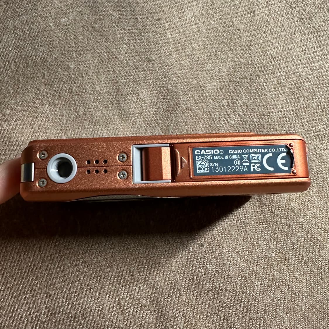 카시오 엑슬림 Z85 오렌지 (소프트 플래쉬/작례O) 상품이미지3