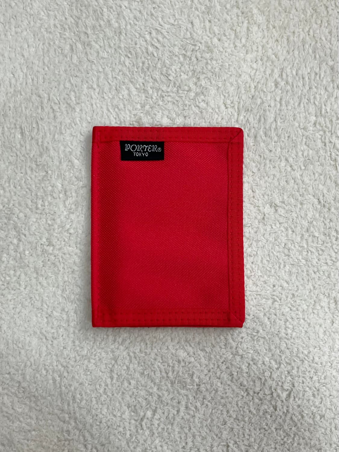 포터 아웃사이드라벨 지갑 레드 상품이미지1