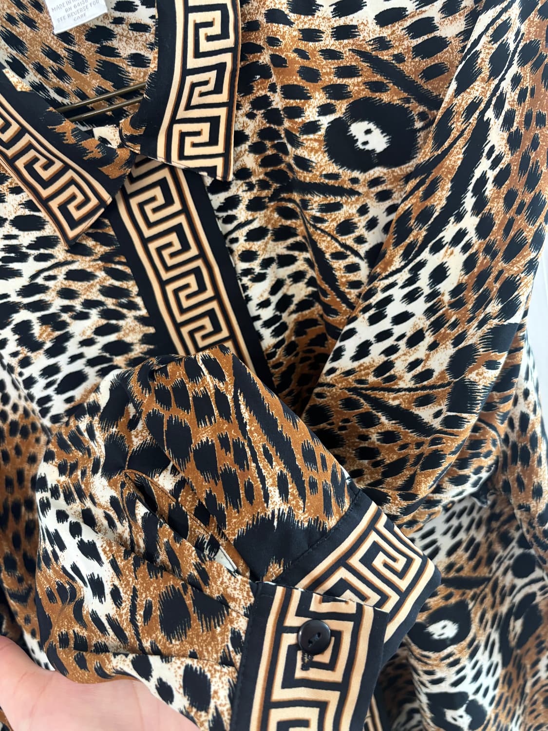 미국빈티지_레오파드 블라우스 호피블라우스 상품이미지5
