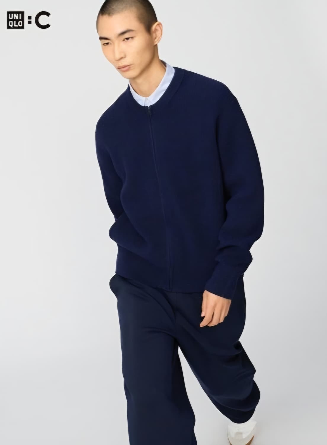 (XL) 유니클로 C 라운드넥 크루넥 가디건 풀집업 상품이미지1