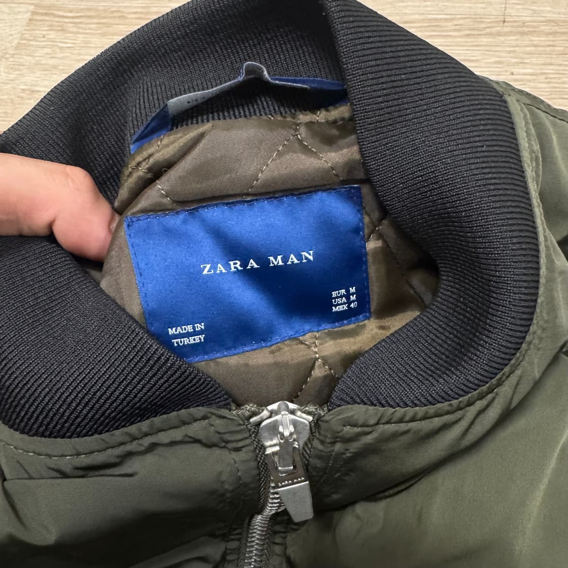 자라 ma-1 사이드포켓 항공점퍼 M/95 상품이미지5