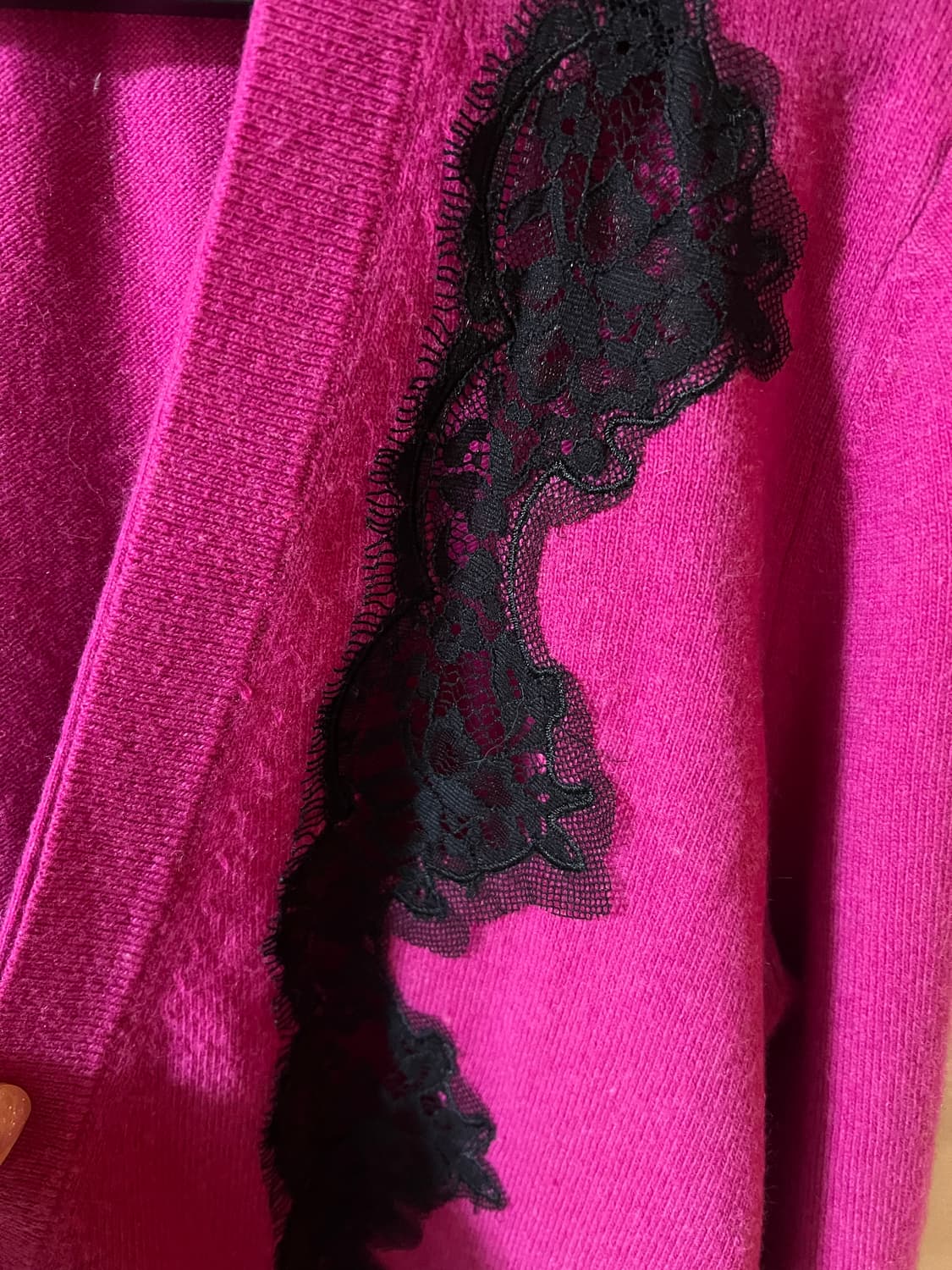 Juicy Couture 쥬시 꾸뛰르 블랙 레이스 스웨터 가디건 상품이미지4
