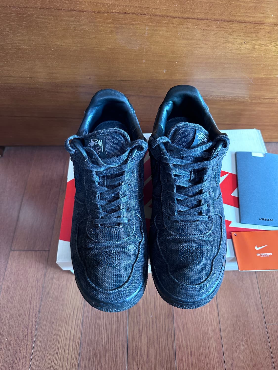 [280] 나이키 스투시 에어포스1 트리플 블랙 상품이미지2