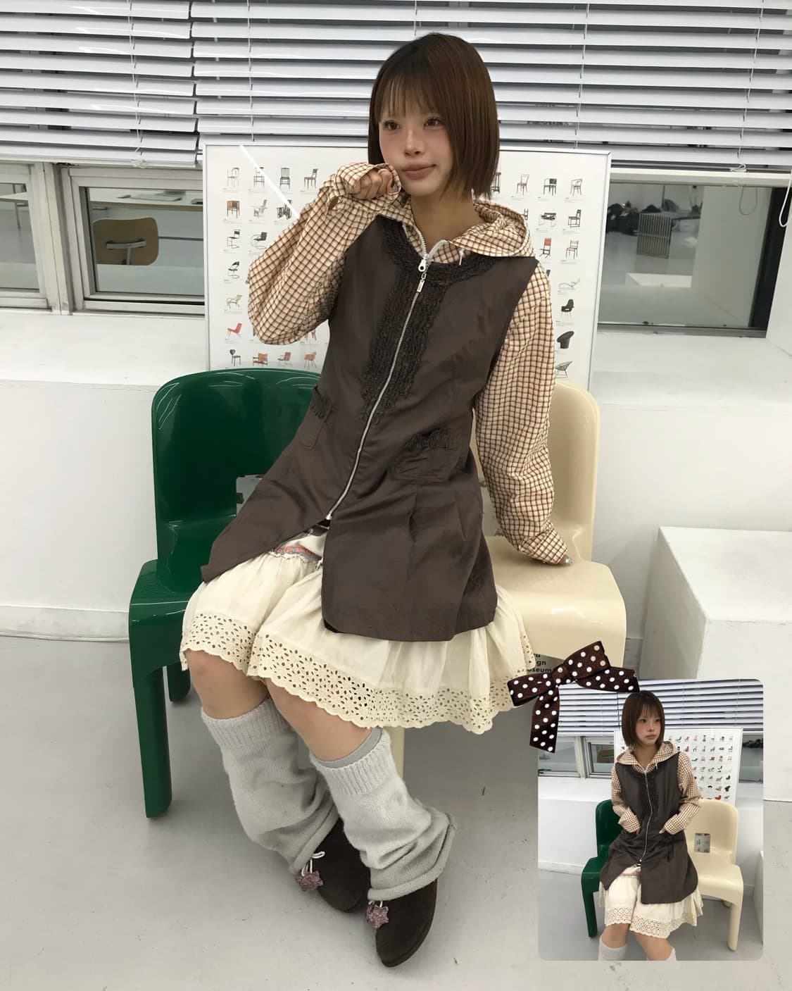 No .베이지 초코 한스푼 코디 Set 🍩 상품이미지1