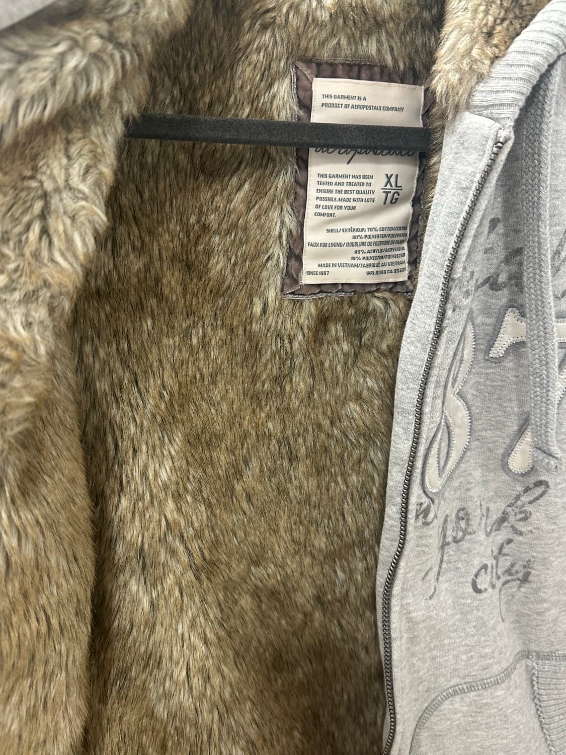 아베크롬비 앤 피치 울프죠 털 후드집업 홀리스터 와투케 오네갸루 갸루 상품이미지2