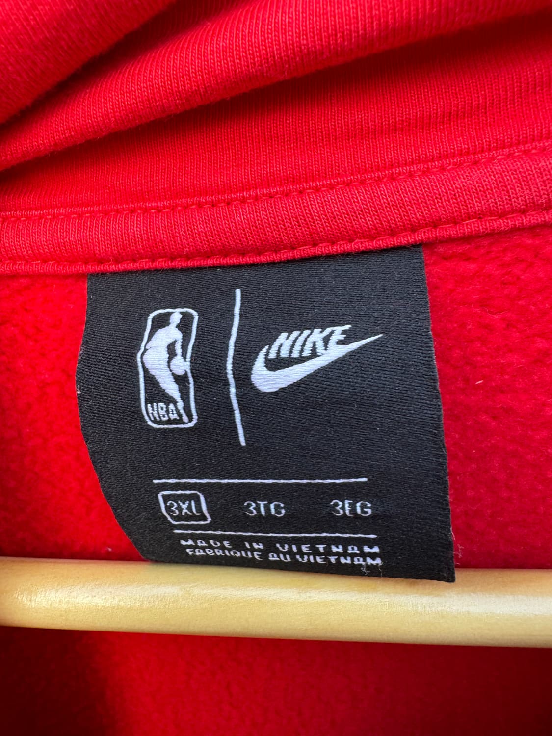 나이키 nba 빈티지 후드티 레드 빅사이즈 상품이미지4