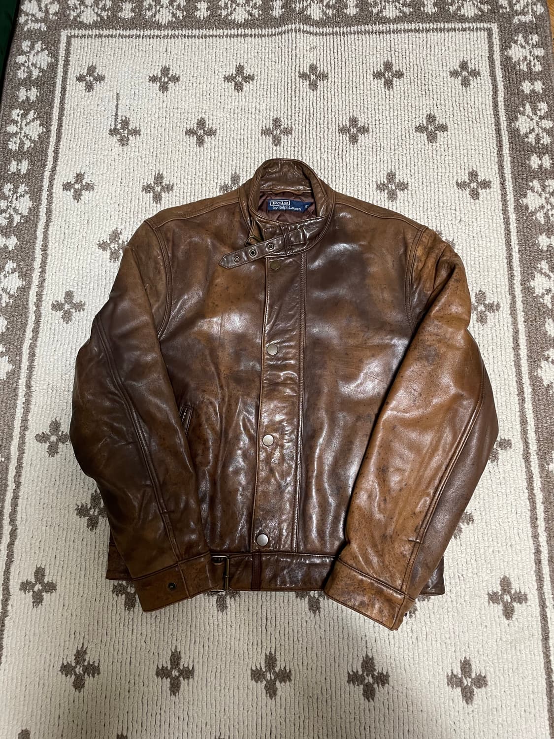 폴로 랄프로렌 양가죽 바이커 자켓 상품이미지1