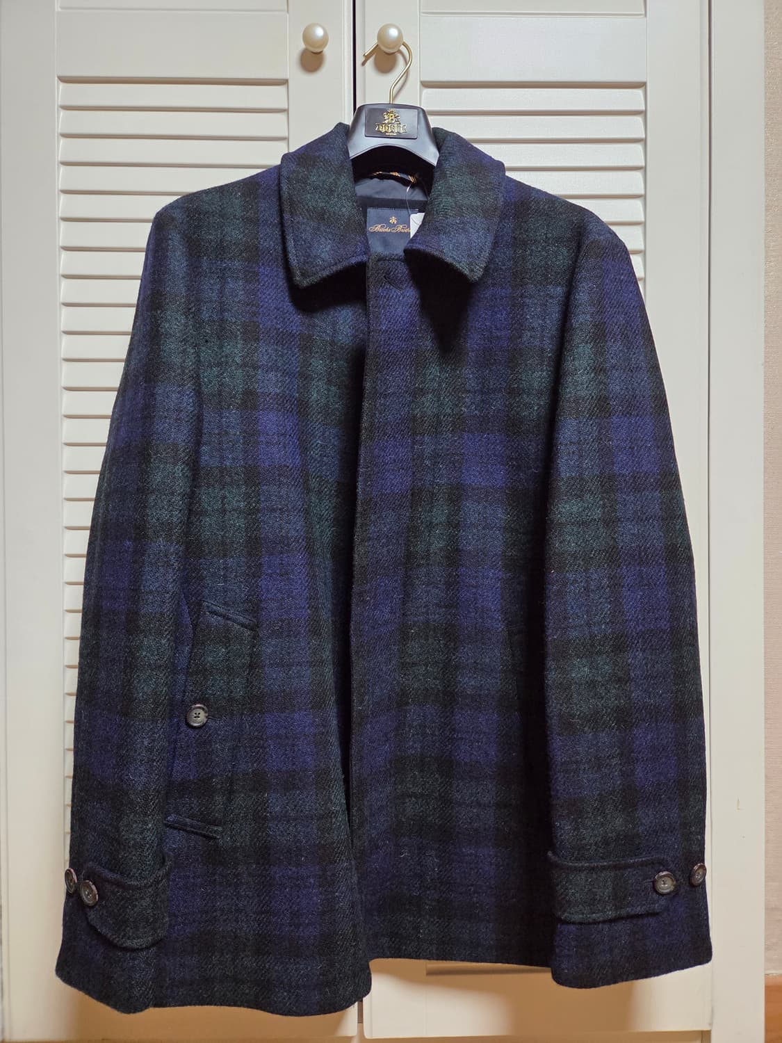 브룩스 브라더스 블랙와치 워킹코트 L 상품이미지1