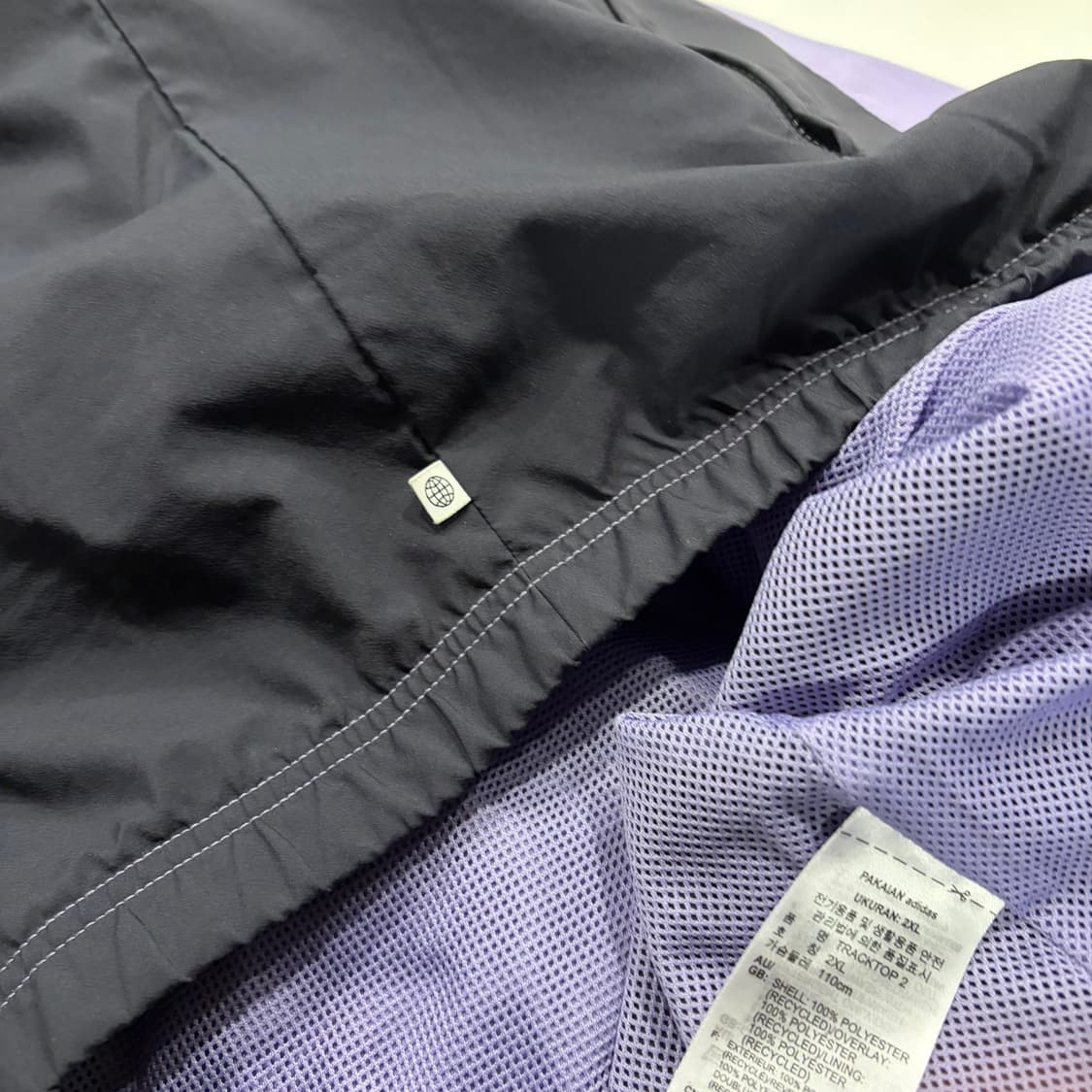[2XL] 아디다스 리카이브 퍼플 블랙 바람막이 자켓 C33 상품이미지8