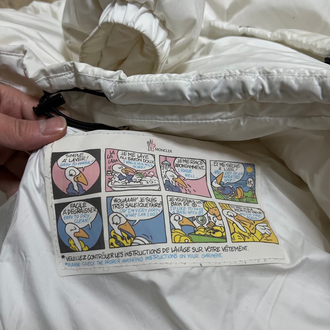 몽클레어 테니스와펜 퍼후드 구스다운 패딩 점퍼 [화이트] 3사이즈 상품이미지6