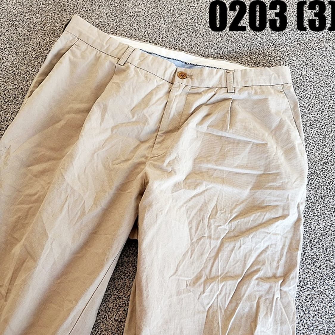 [94-106] 빈폴 원턱 베이지 치노 면 팬츠 상품이미지2