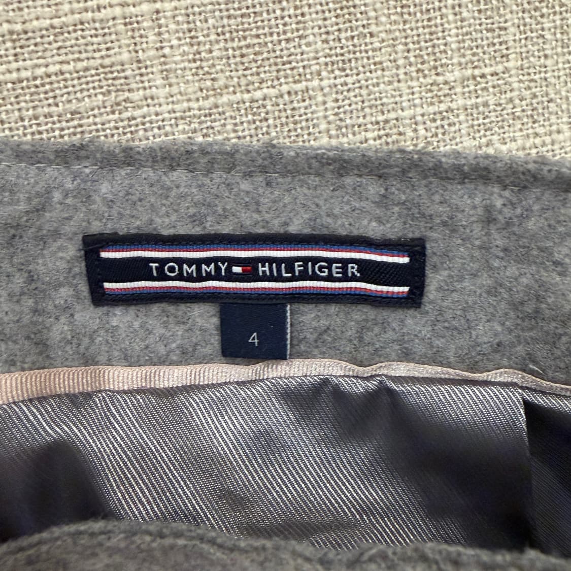 타미힐피거 울블렌드 미디스커트 4 그레이 상품이미지5