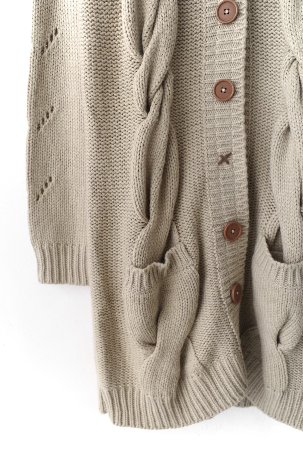 cable knit long cardigun 상품이미지4