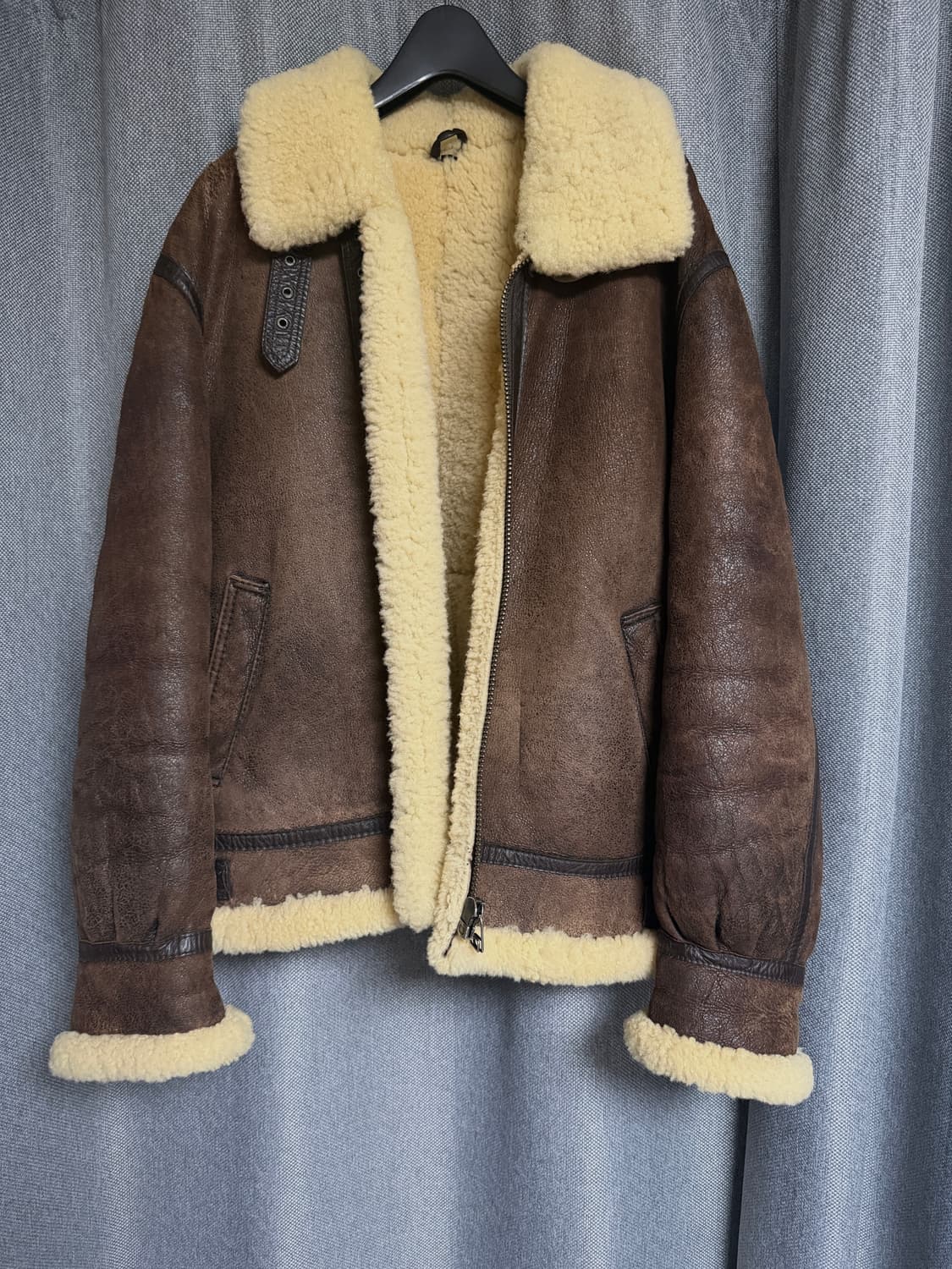 리얼 양가죽 B-3 무스탕 상품이미지1