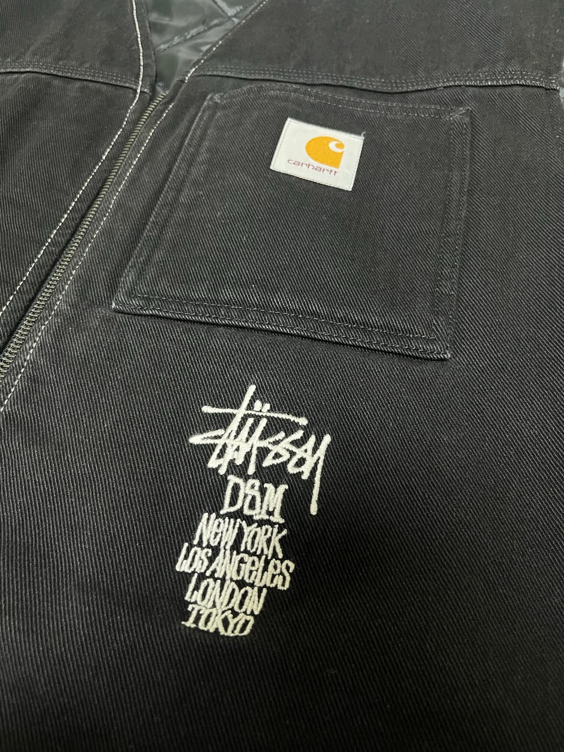 도버스트릿마켓 스투시 & 칼하트 WIP 베스트 (XL) 상품이미지2