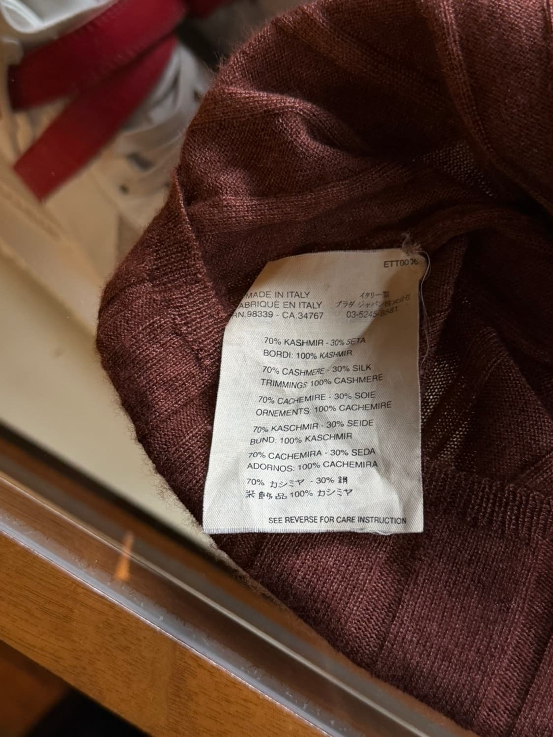 PRADA 프라다 캐시미어 터틀넥 니트 55~66 상품이미지4