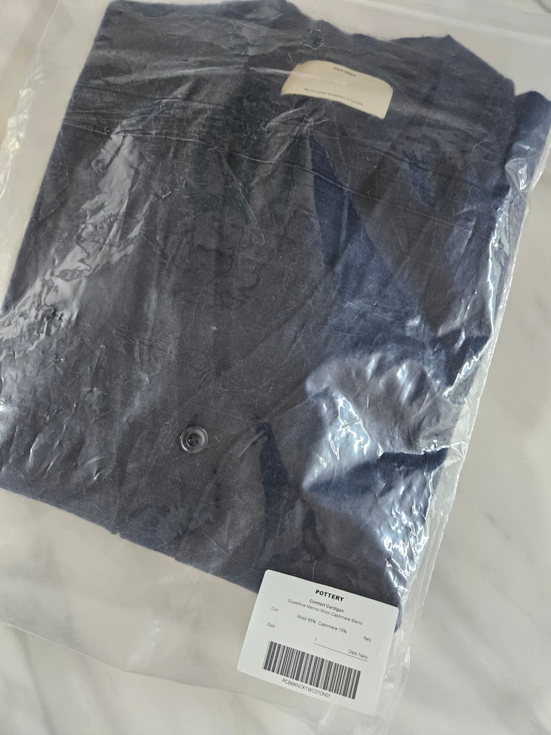 (새상품) 포터리 메리노 울 컴포트 가디건 다크네이비 1사이즈 상품이미지6