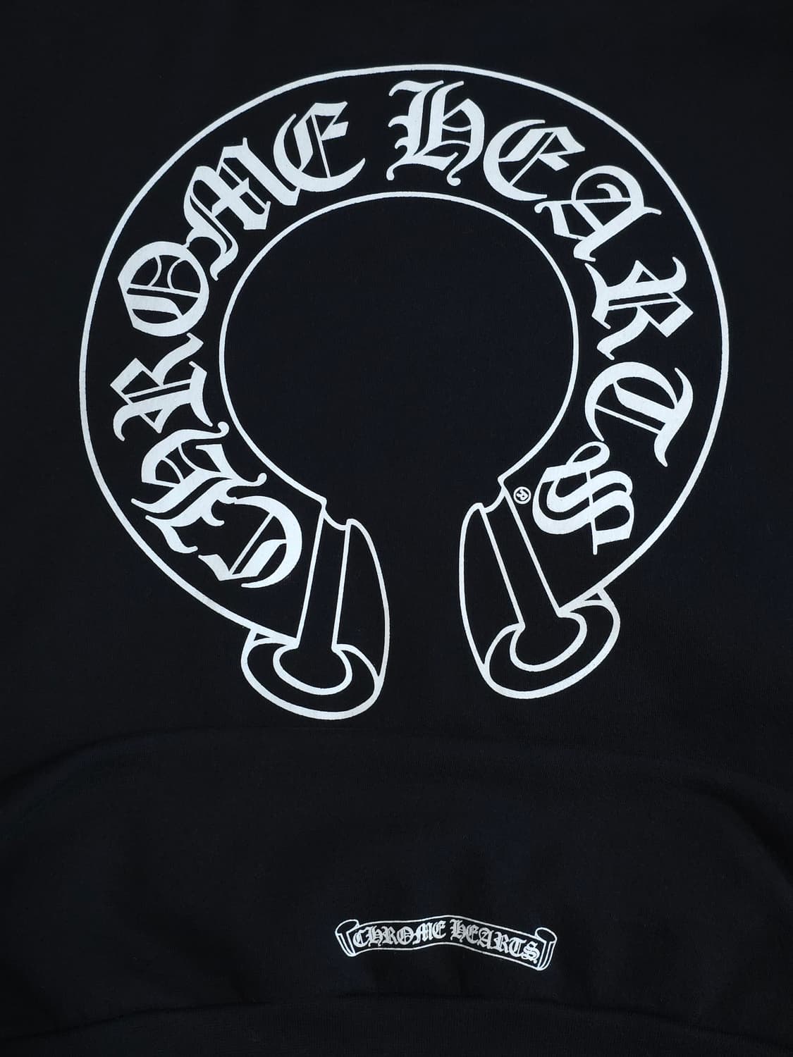 [XL] 크롬하츠 홀스슈 플로랄 후드 블랙 상품이미지6