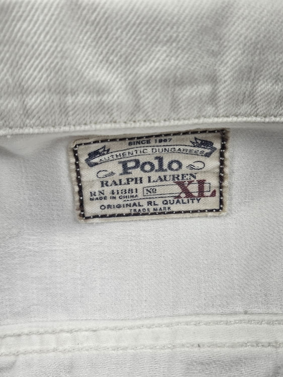 폴로랄프로렌 화이트 데님 트러커 자켓 ( XL ) / 11812 상품이미지8