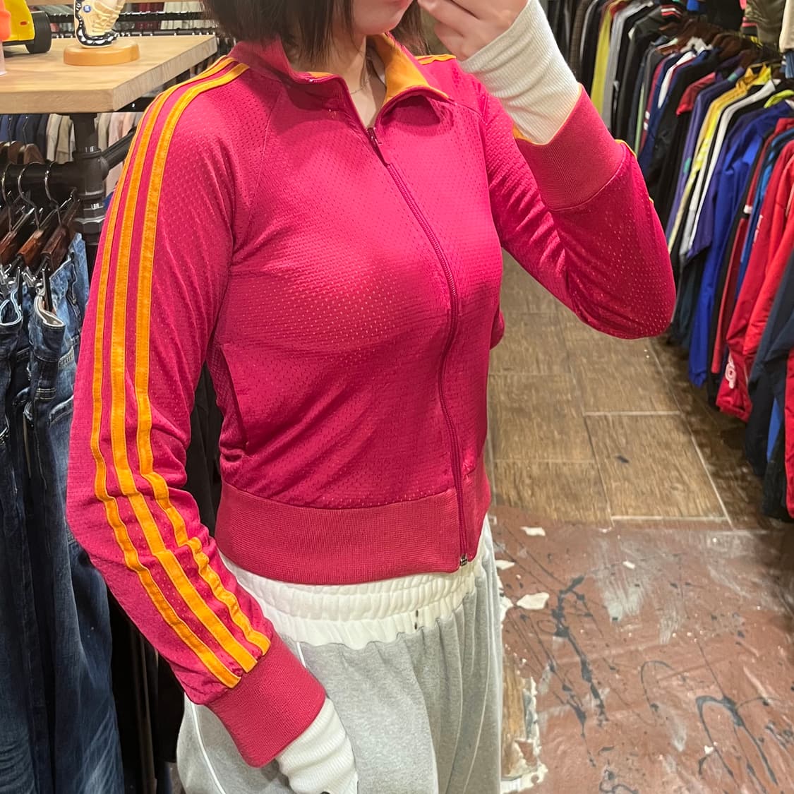 [HI] 아디다스 트레이닝 집업 핑크 상품이미지3