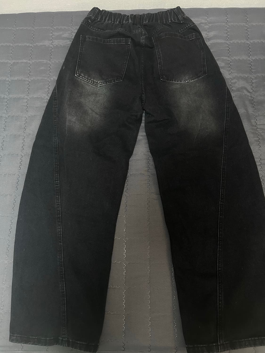 커브드 반밴딩 데님팬츠 상품이미지2