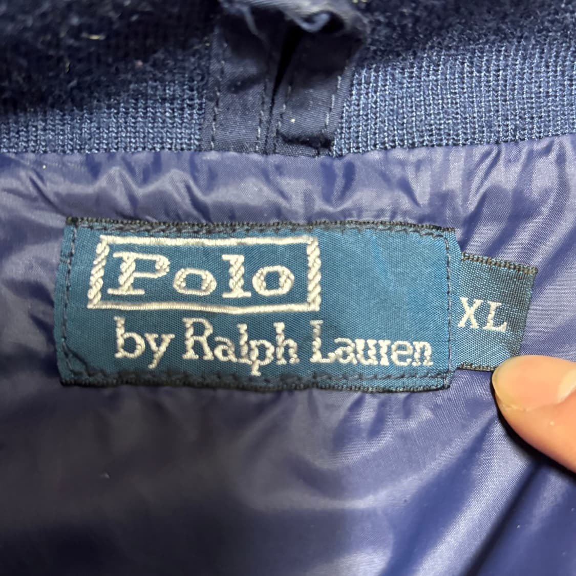 XL 폴로랄프로렌 내장후드 네이비 폴리쉘 페리 자켓 상품이미지4