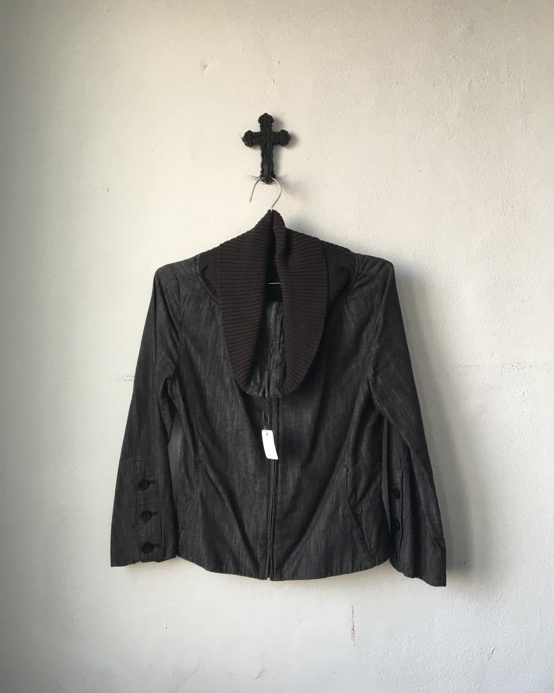 Drape neck point jacket 상품이미지2