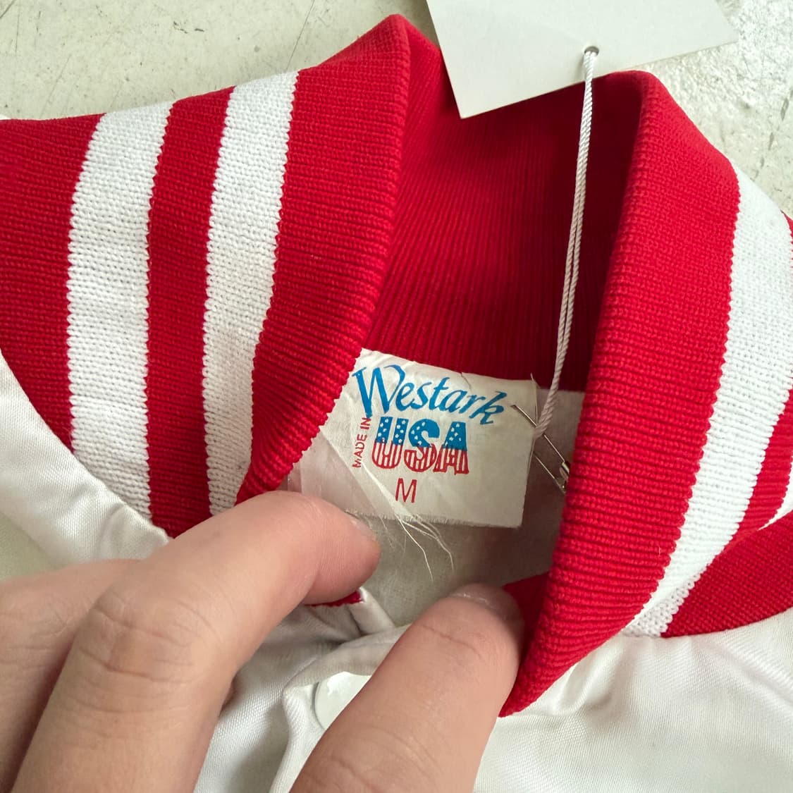 90s Westark USA 빈티지 나일론 바시티 자켓 M 상품이미지5
