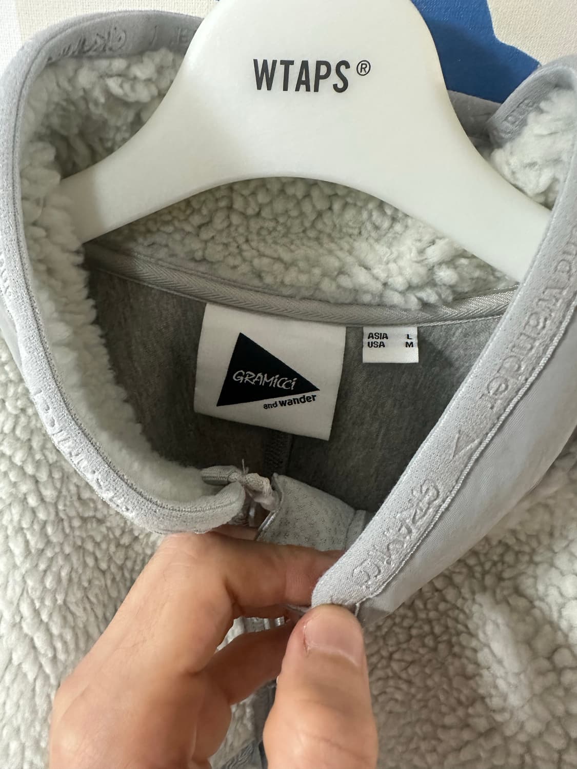 앤드원더 그라미치 플리스 자켓 라이트 그레이 L 상품이미지3