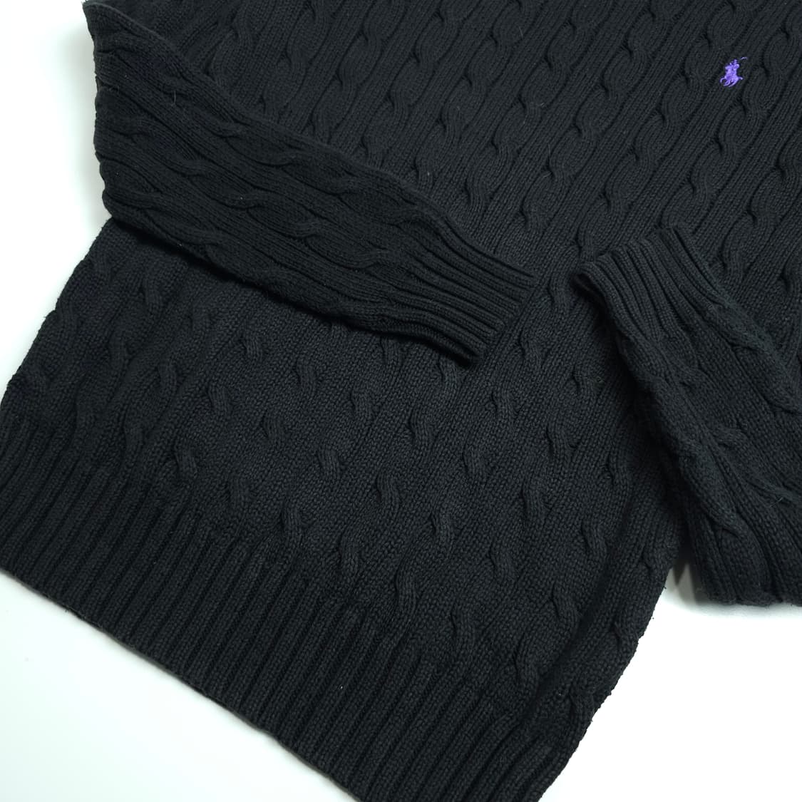 [택포]폴로 케이블 니트 S 상품이미지7