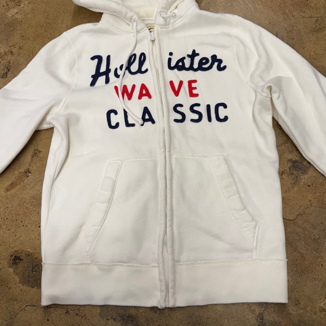 홀리스터 화이트 후드집업 상품이미지3