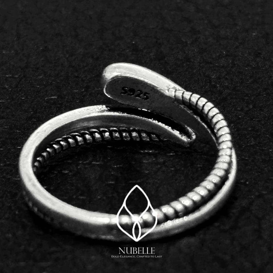 🌗 Nubelle Snake ring / 스네이크 925실버 반지 상품이미지3