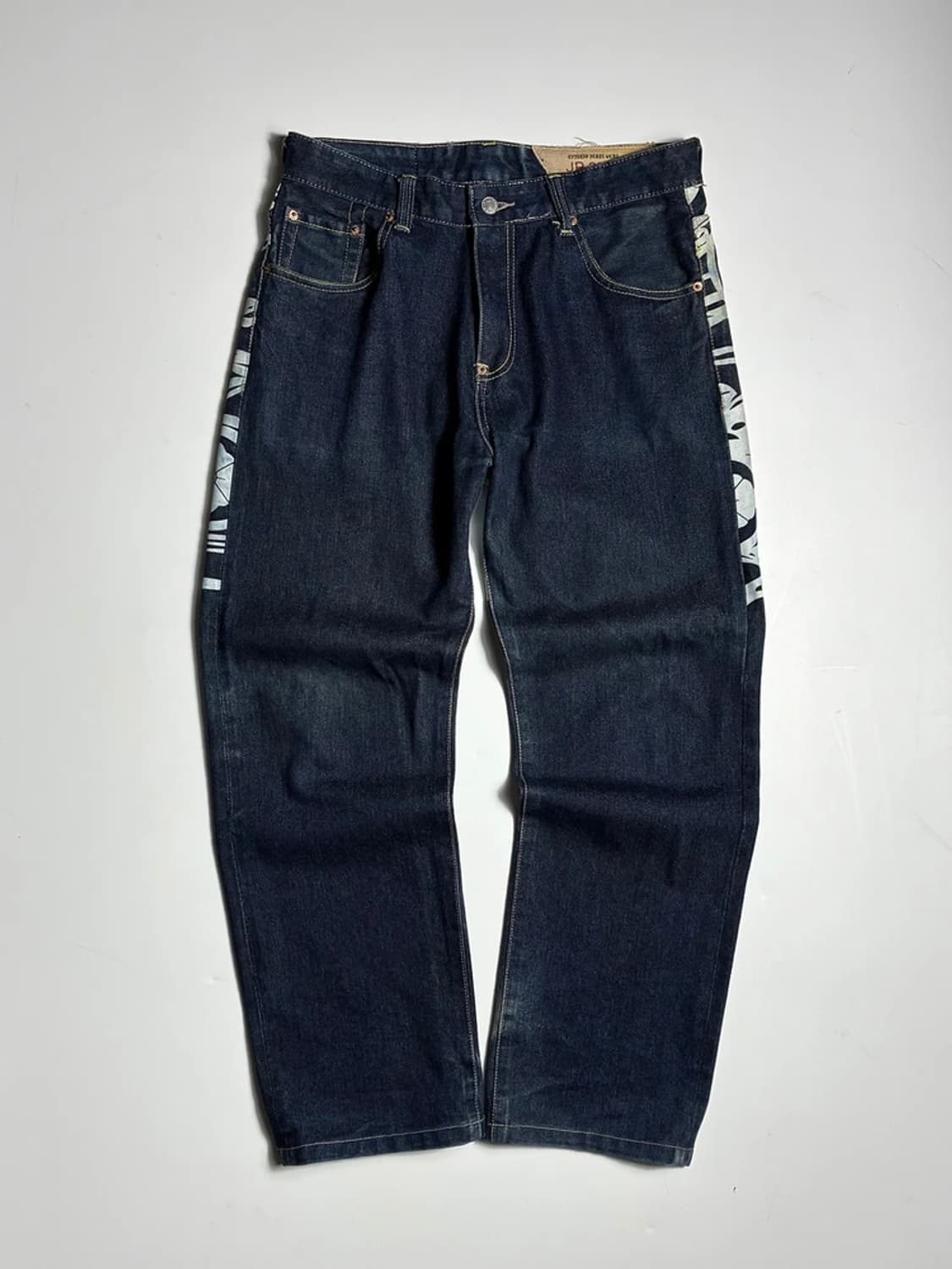 에비수 Evisu 페인팅 갈매기 로고 데님 팬츠 R1584 상품이미지3