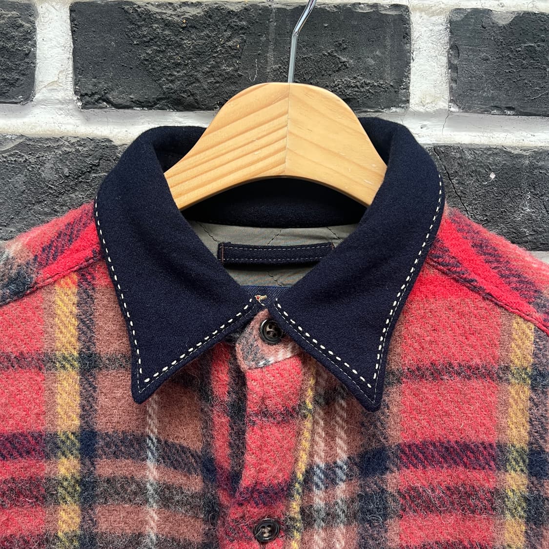 45rpm 체크 울 셔츠 상품이미지2