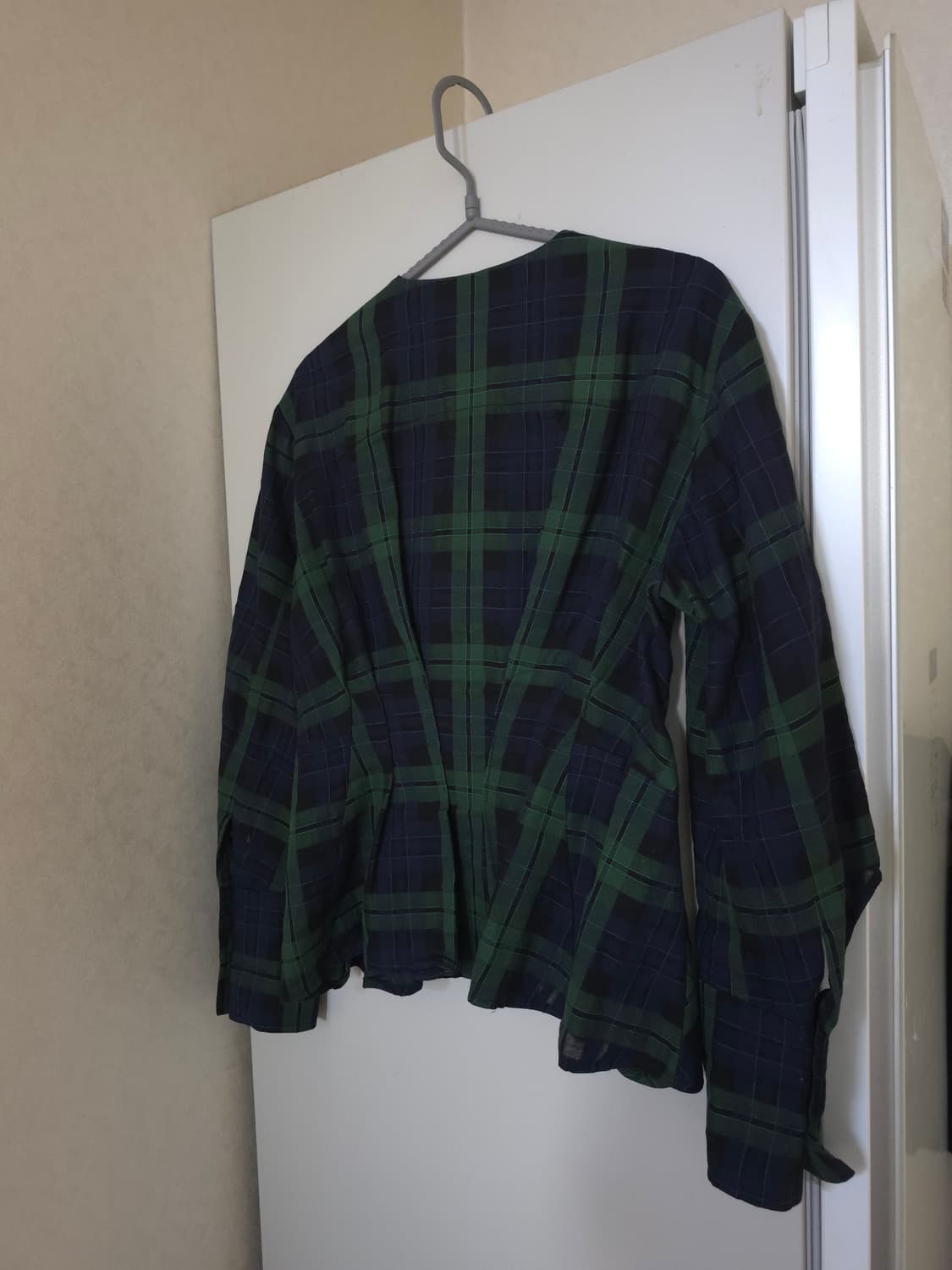 럭키슈에뜨 면 체크 블라우스 상품이미지7