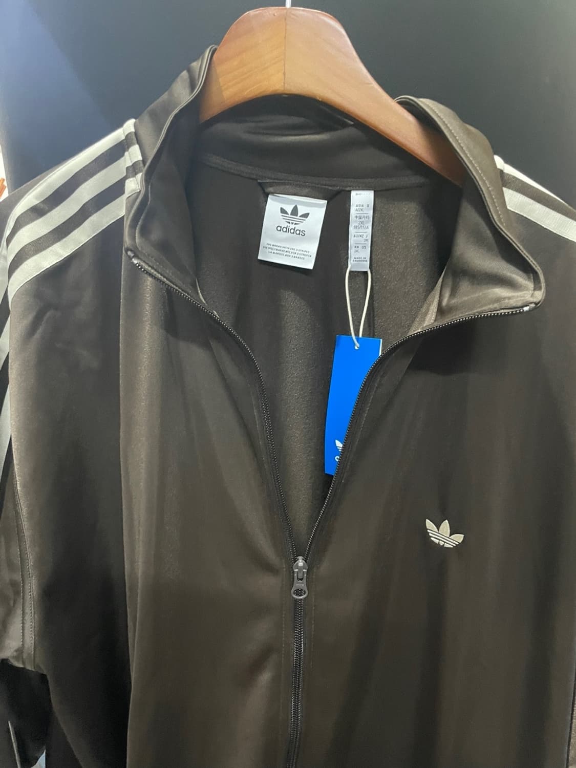 아디다스 다크브라운 트랙탑 2xl 상품이미지4