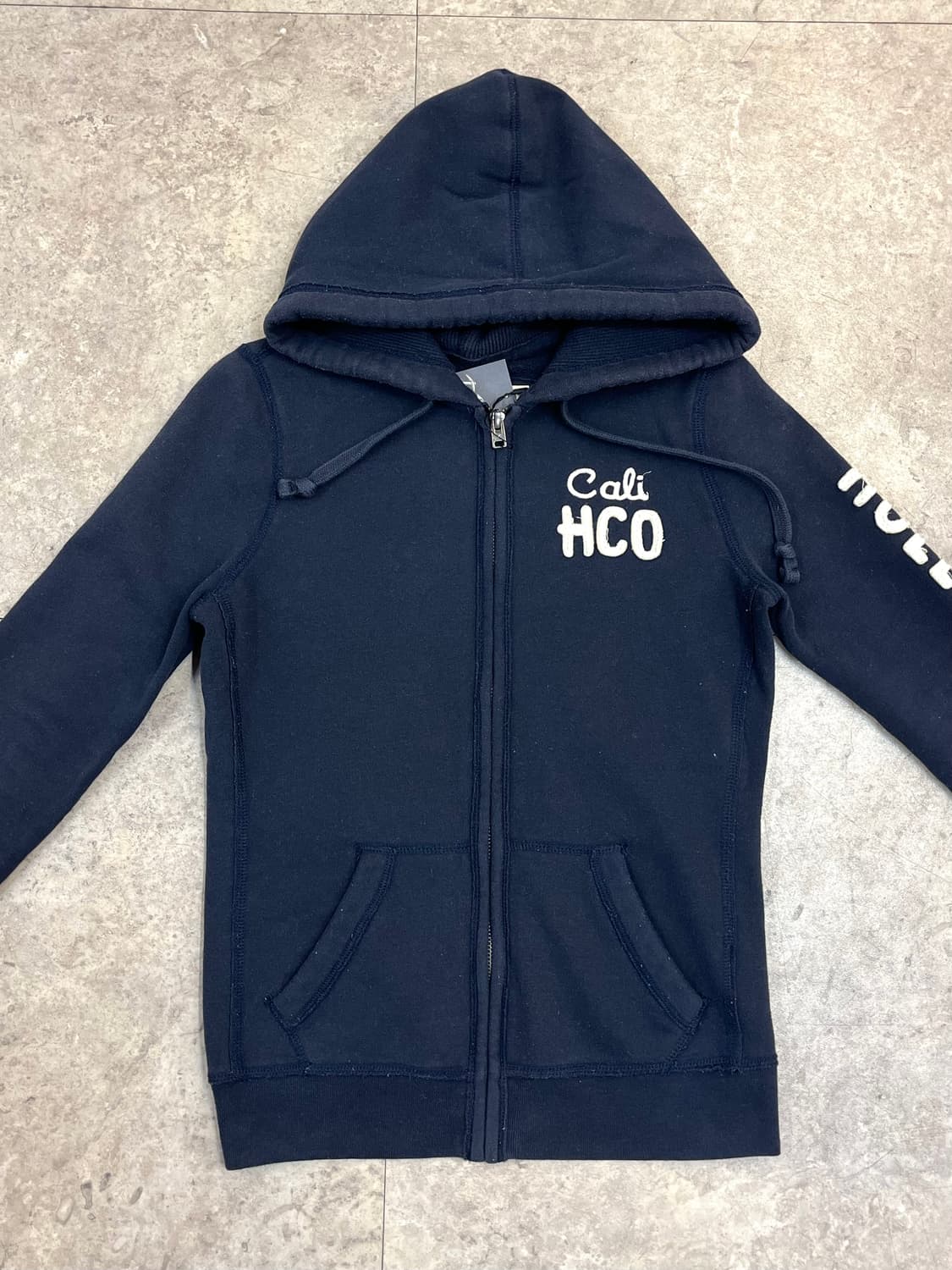 홀리스터 기모 후드집업 네이비 S #csz3947 상품이미지5