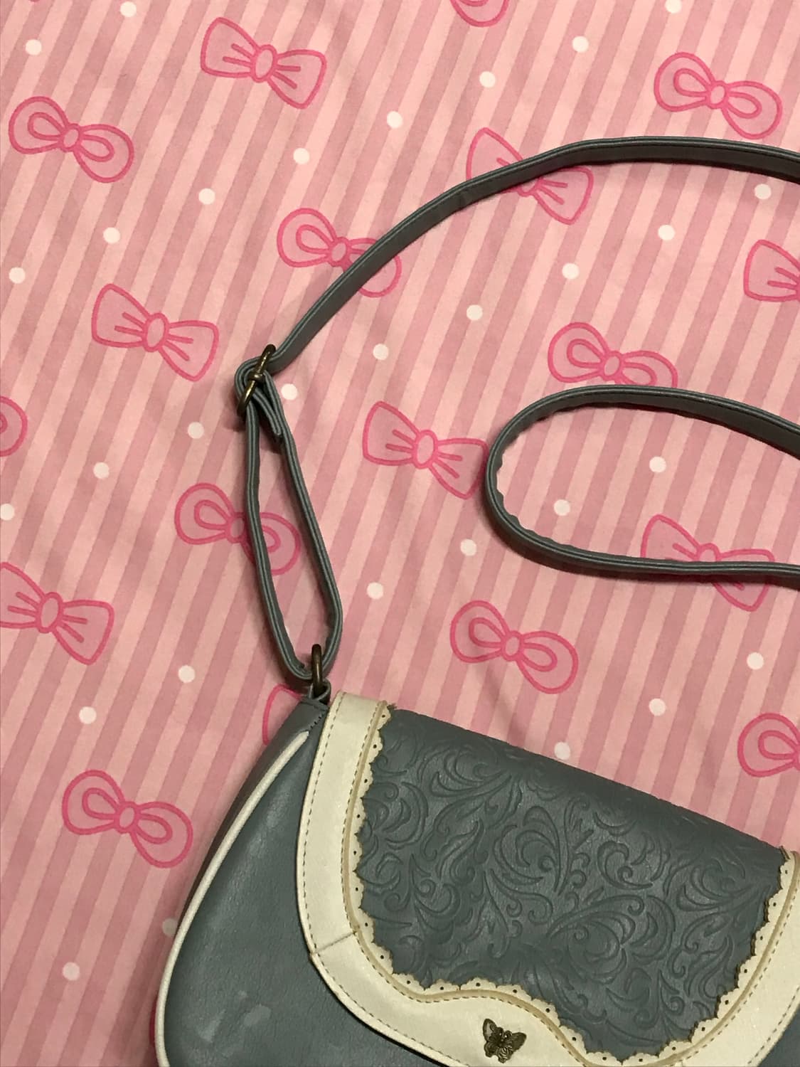 엑시즈팜 뮤트 블루 크로스백 상품이미지2