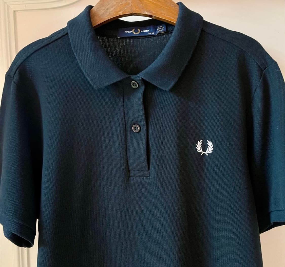 프레드 페리 Fred perry 여성 폴로 셔츠 블랙 M사이즈 상품이미지1