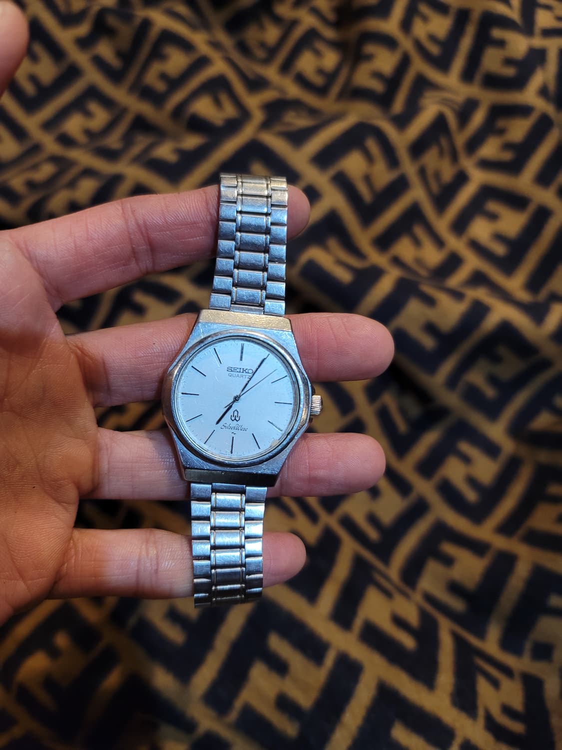 세이코 빈티지 실버웨이브 쿼츠 시계 상품이미지1