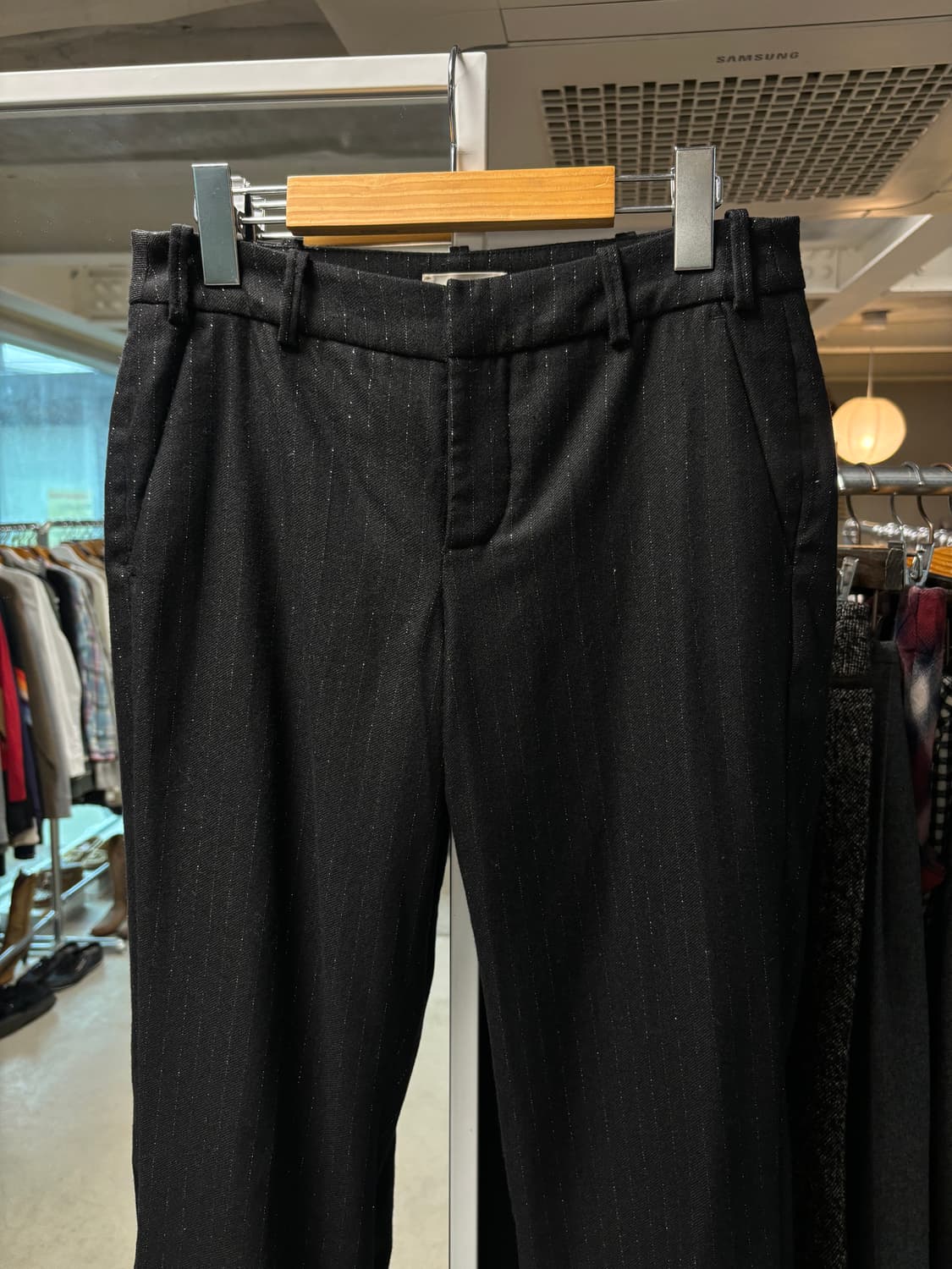 쟈딕앤볼테르 핀 스트라이프 울 팬츠 상품이미지2