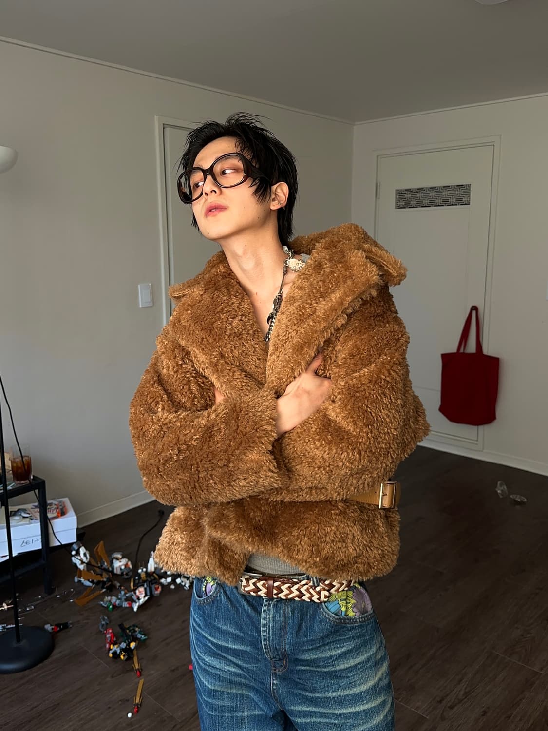 TT Studio 오버 사이즈 테디 플리스 자켓 상품이미지1