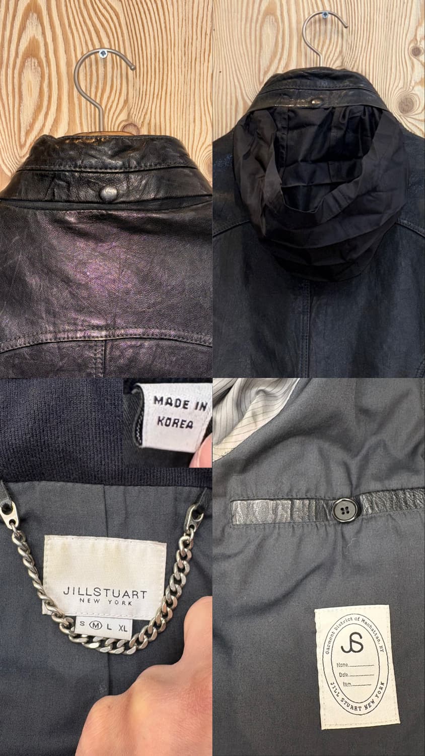 질스튜어트 뉴욕 브러쉬드 레더 자켓 상품이미지10