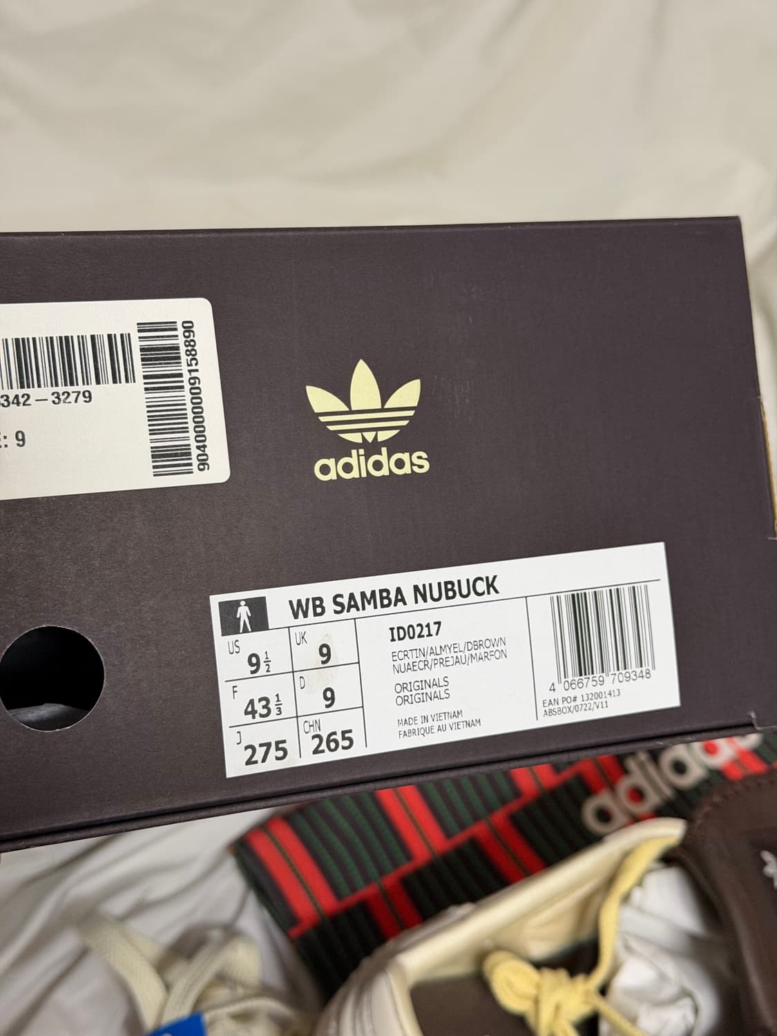 아디다스 x 웨일스 보너 삼바 브라운 에크루 틴트 상품이미지9