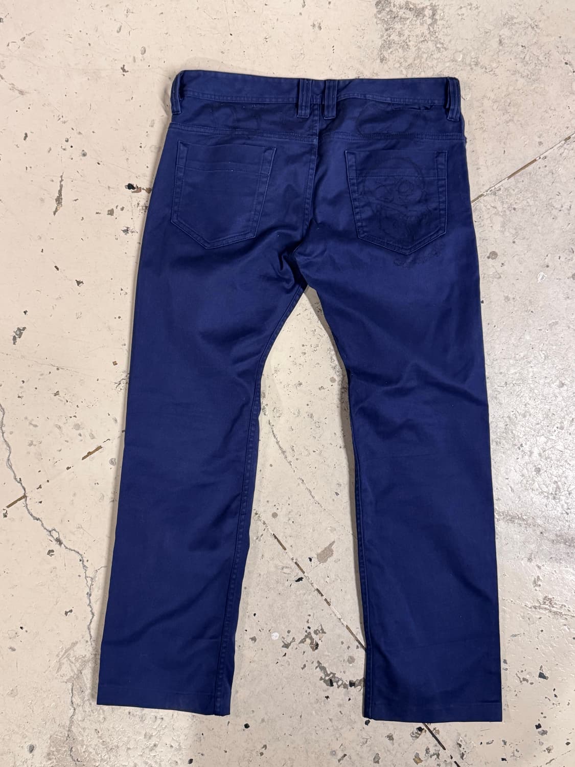 Diesel 디젤 스컬 자수 진 상품이미지3